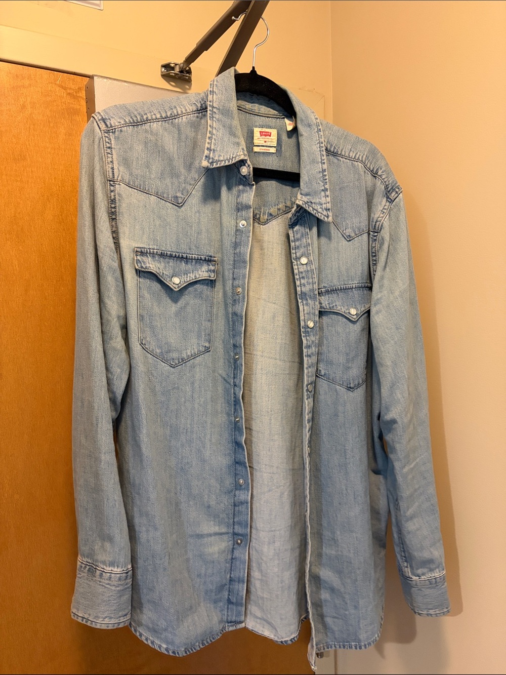 Levi's Light Blue Denim Western Button-Down Shirt
